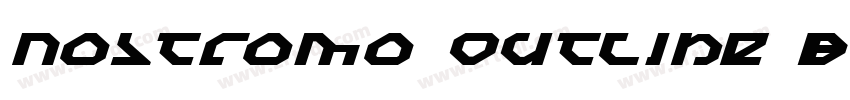 Nostromo Outline Bla字体转换